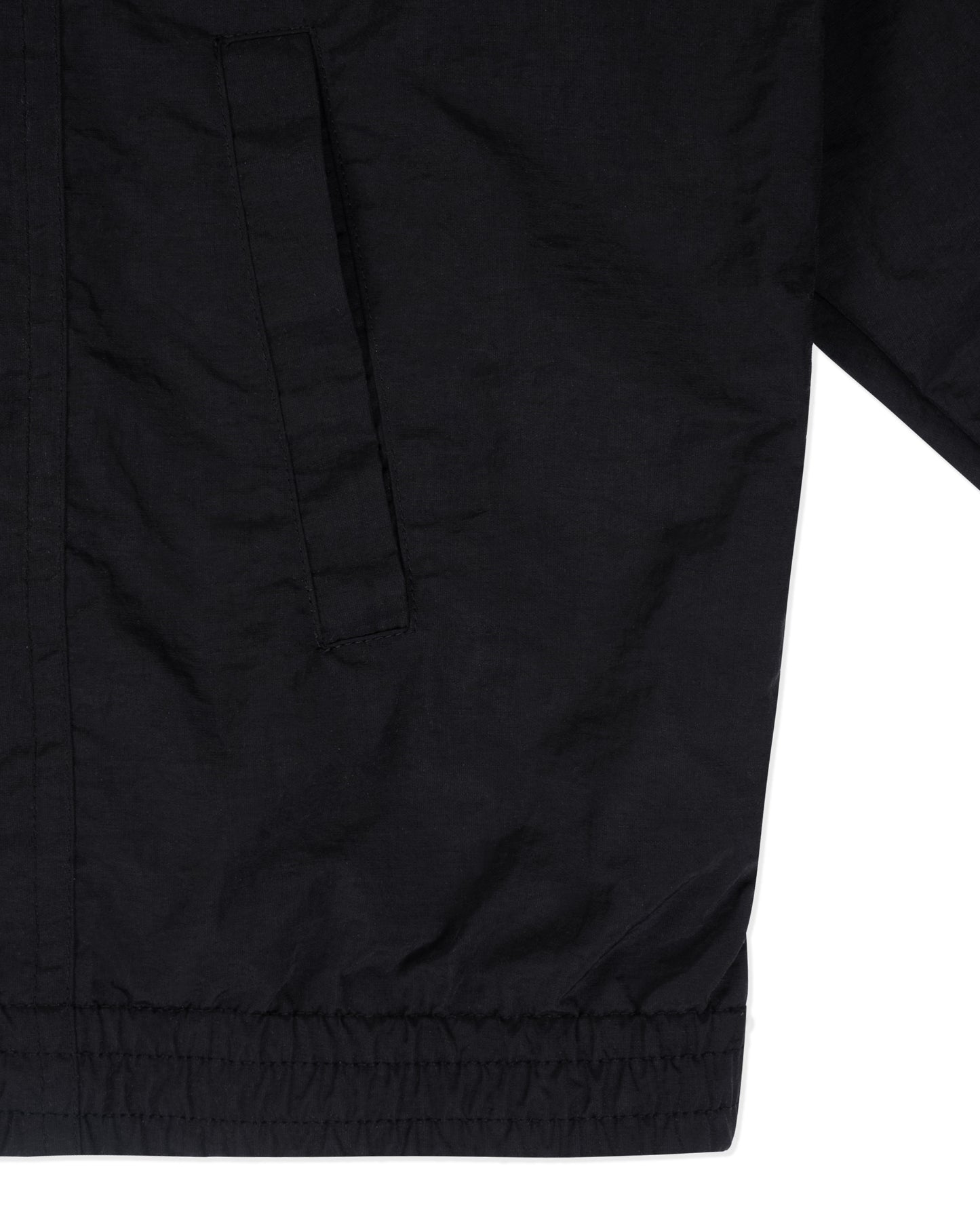 Levents® Classic Wrinkle Nylon Line Hood Jacket/ Black