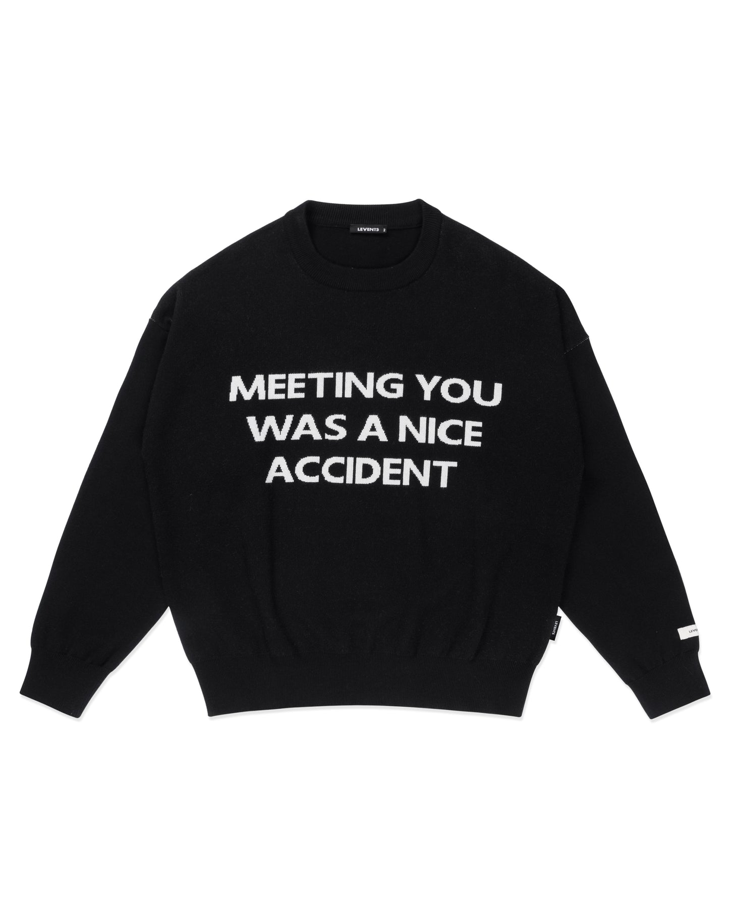 Levents® Meeting You Knit Sweater/ Black