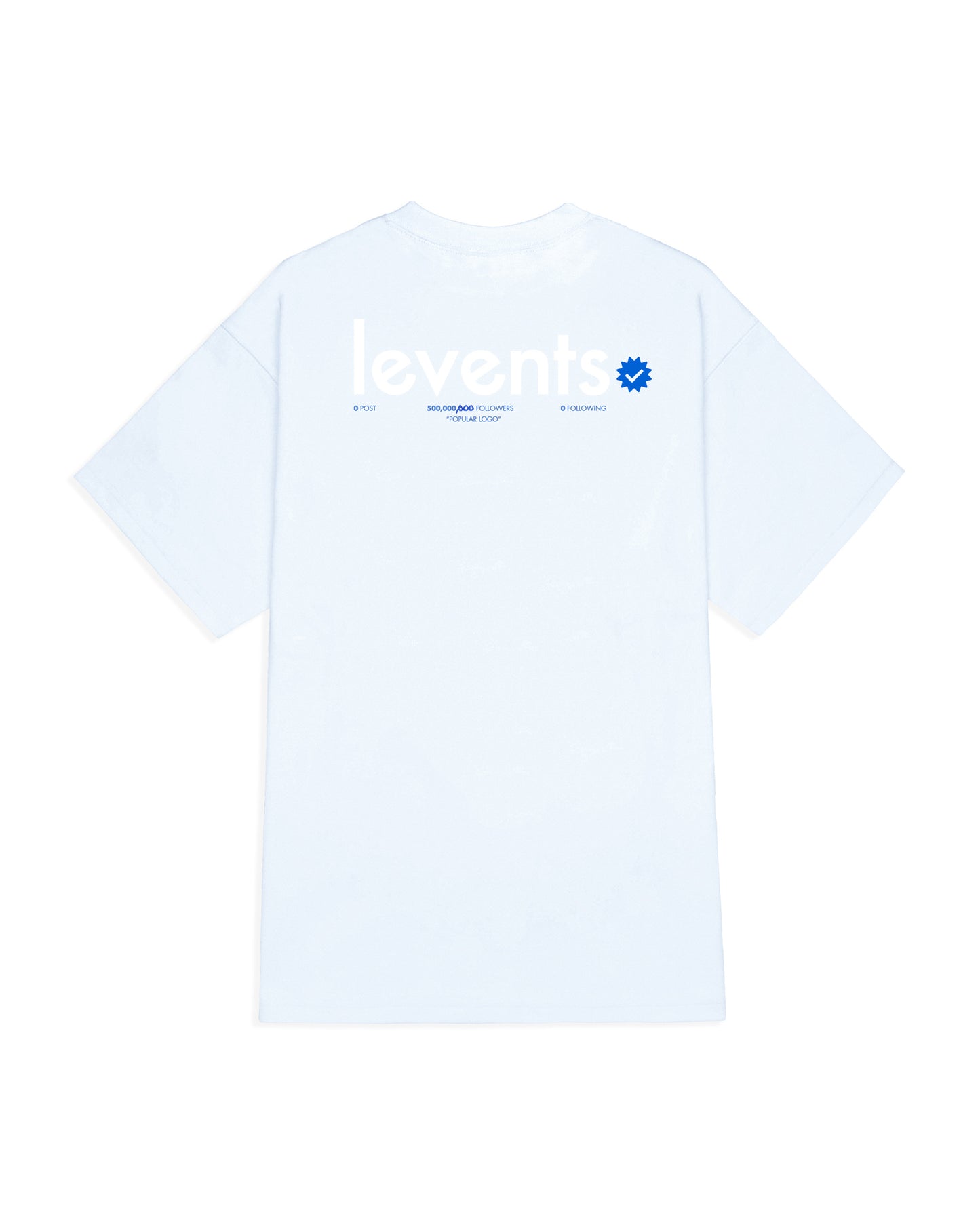 Levents® Popular Logo Tee Baby Blue/ White