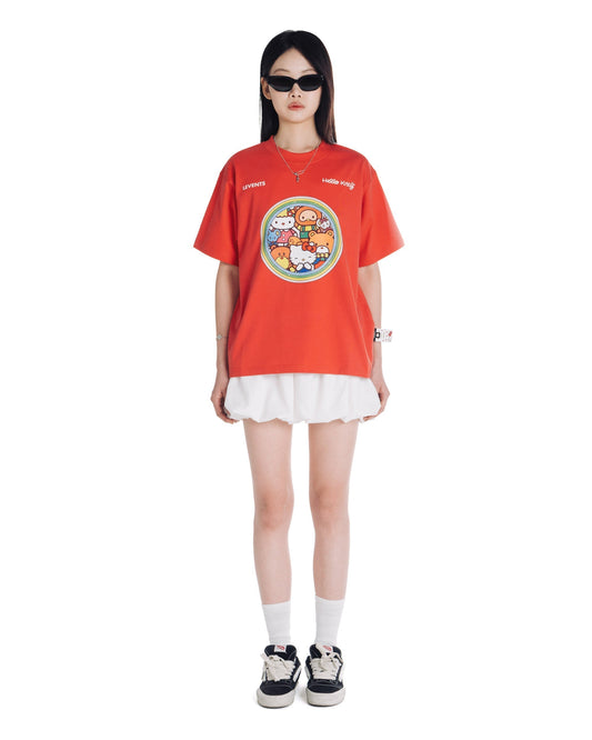 Levents® x Hello Kitty | Kitty's Family Semi-Oversized Tee