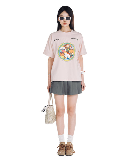 Levents® x Hello Kitty | Kitty's Family Semi-Oversized Tee