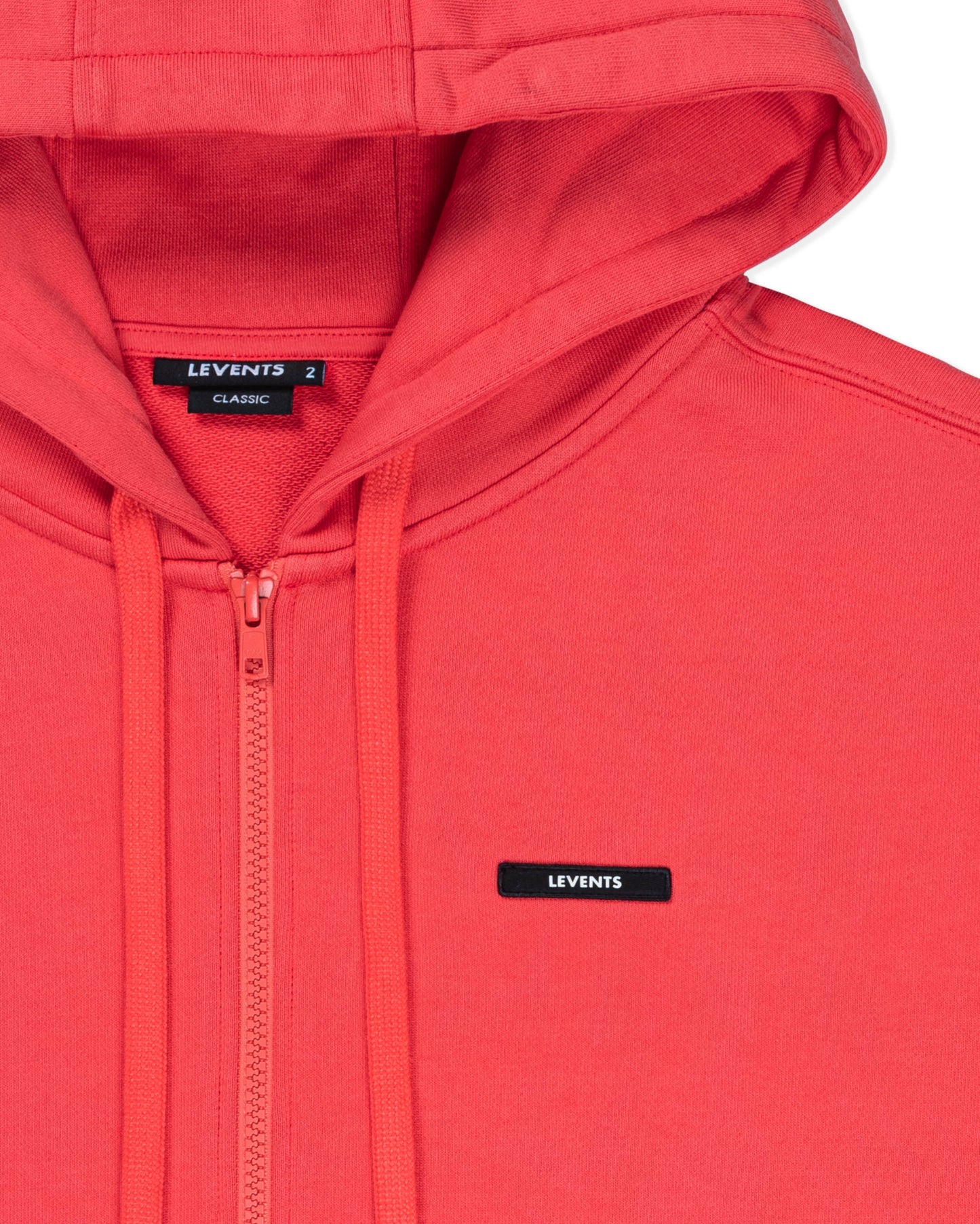Levents® Classic Zipper Hoodie/ Red Coral