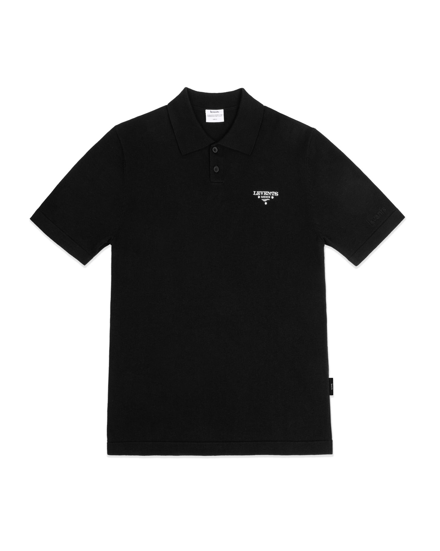 Levents® Knit Polo/ Black