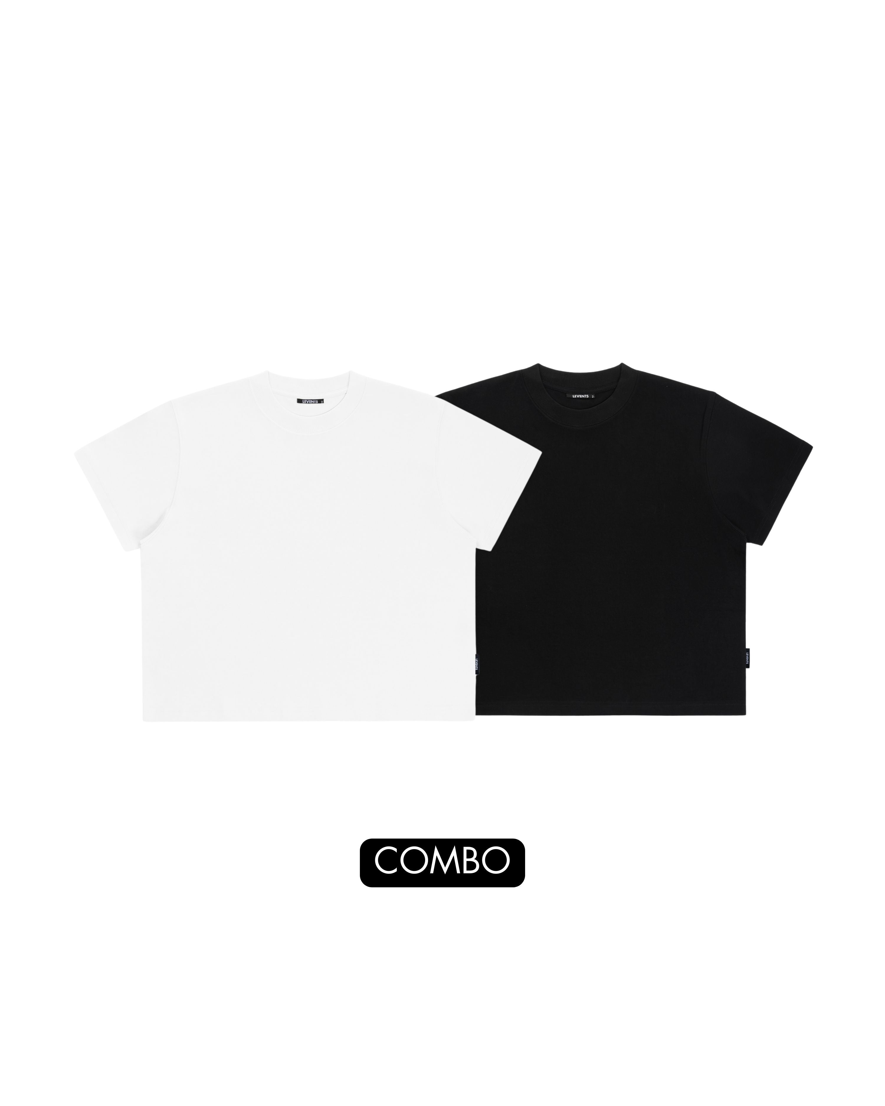 Combo 2 Levents® Blank Boxy 2.0 Tee