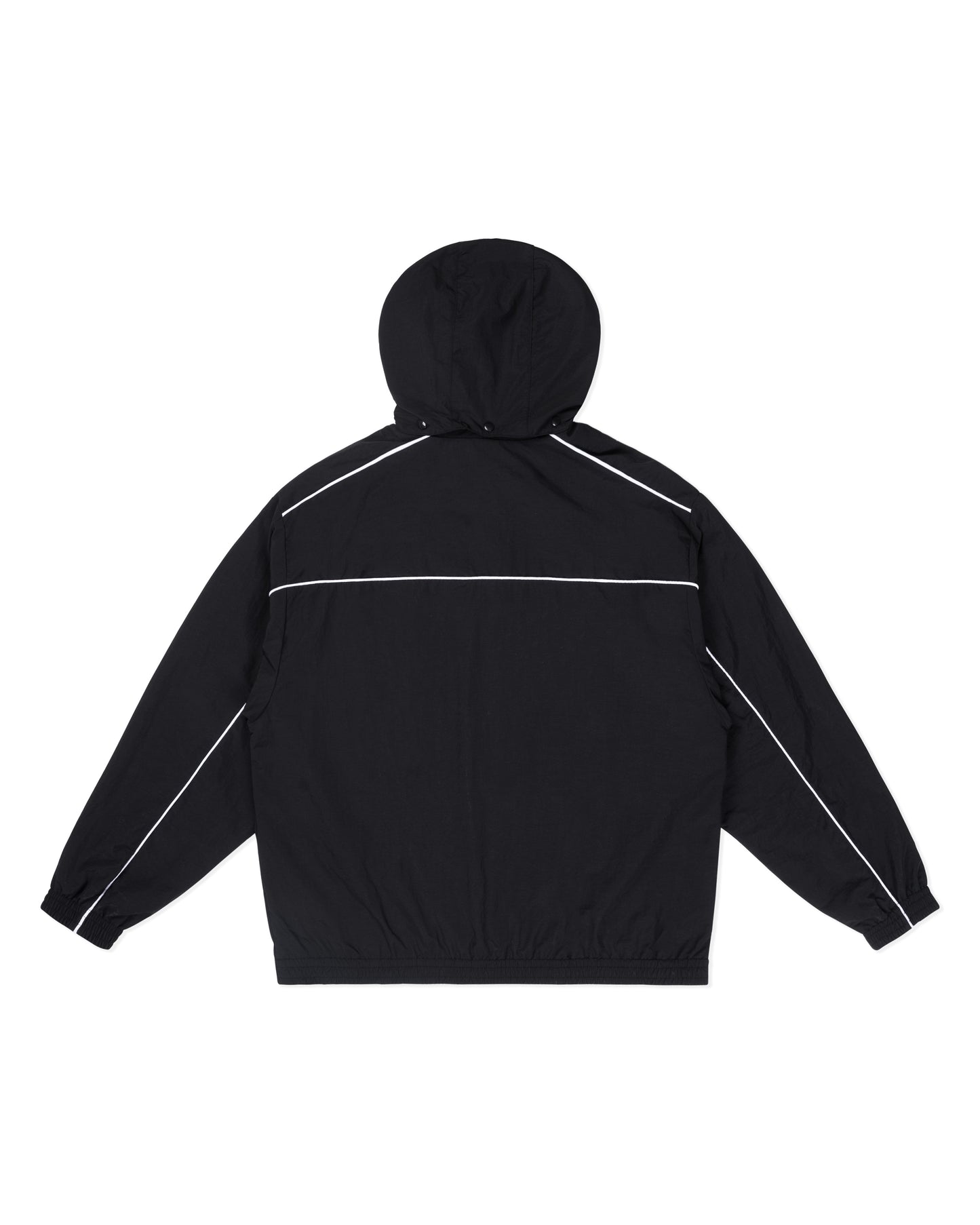 Levents® Classic Wrinkle Nylon Line Hood Jacket/ Black