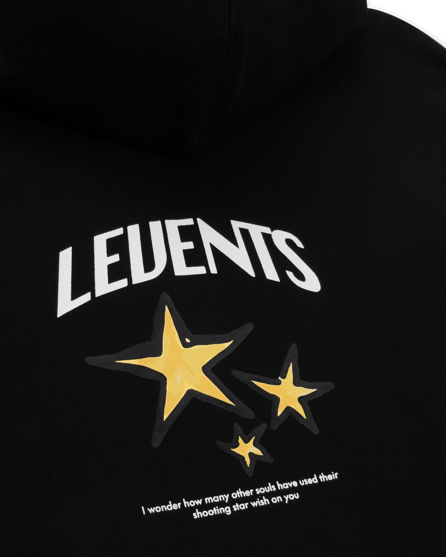Levents® Star Boxy Hoodie/ Black