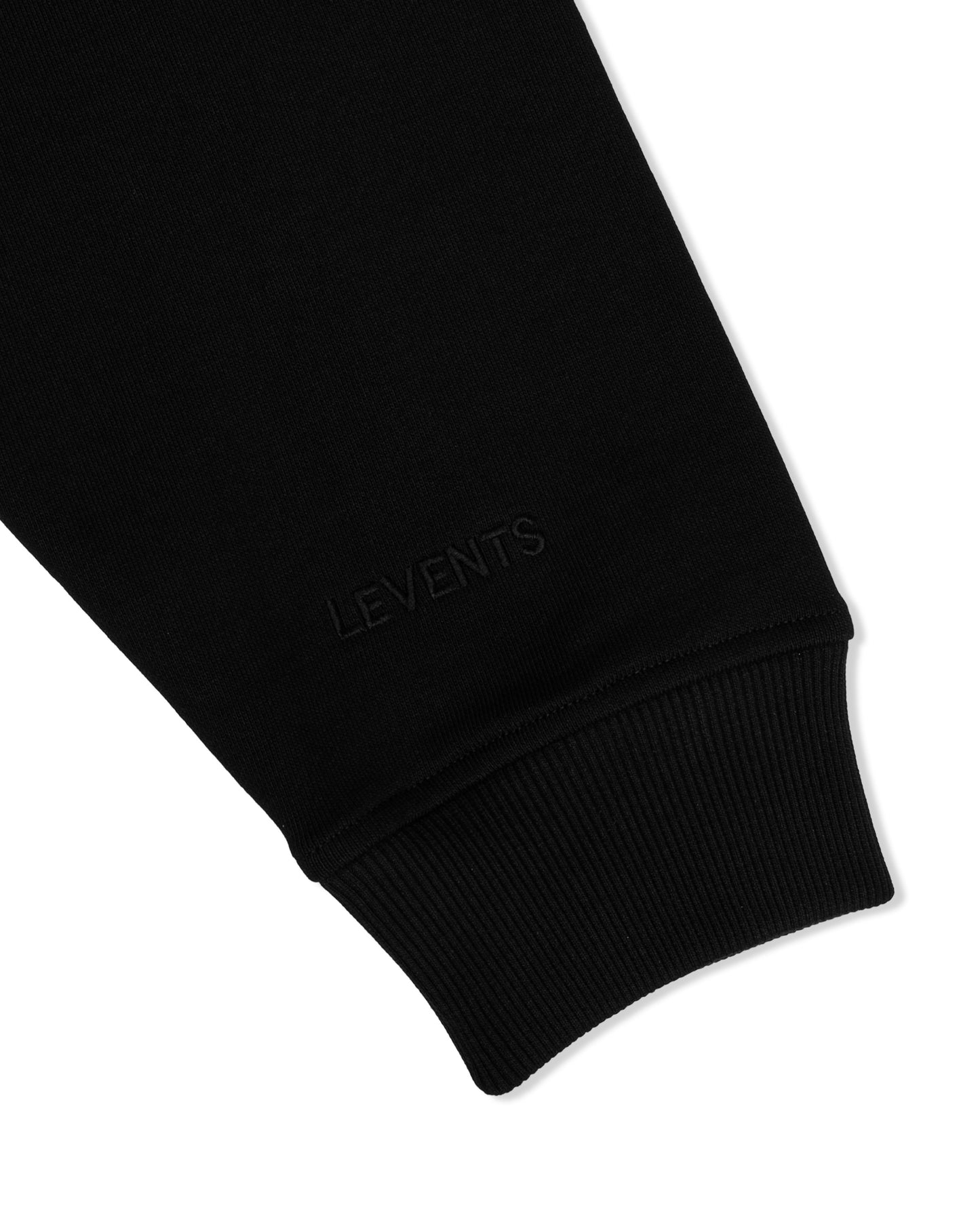 Levents® Love Boxy Zipper Hoodie/ Black