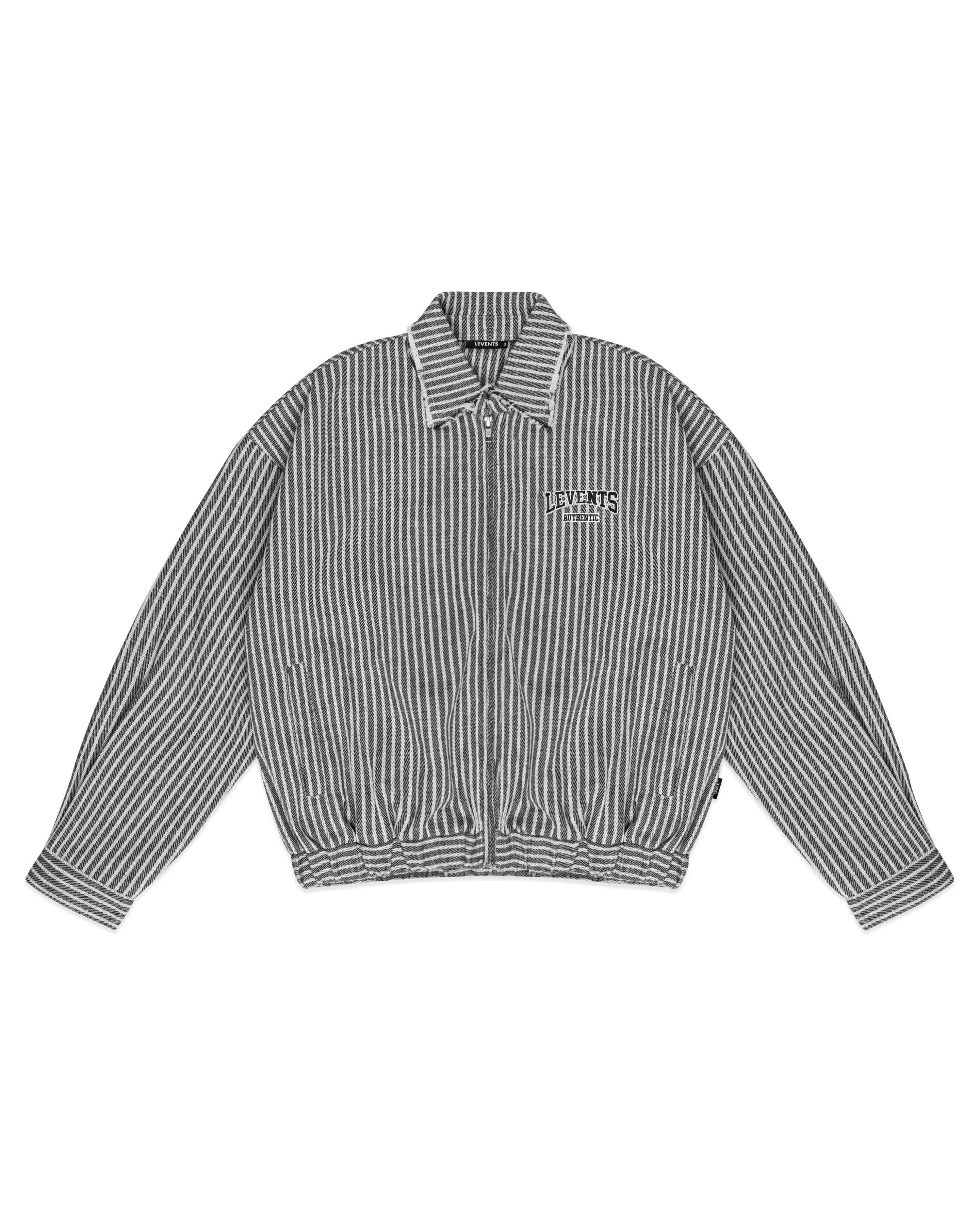 Levents® Striped Boxy Khaki Jacket