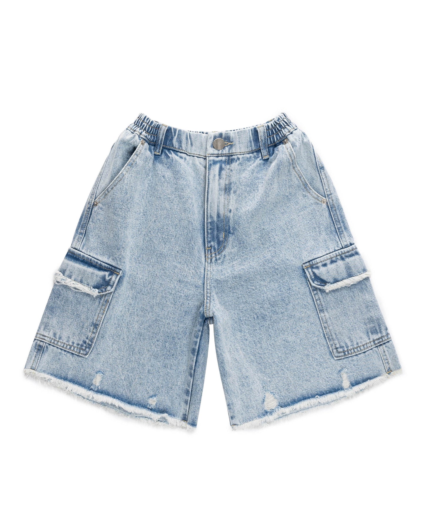 Levents® Cargo Denim Short Jeans/ Blue