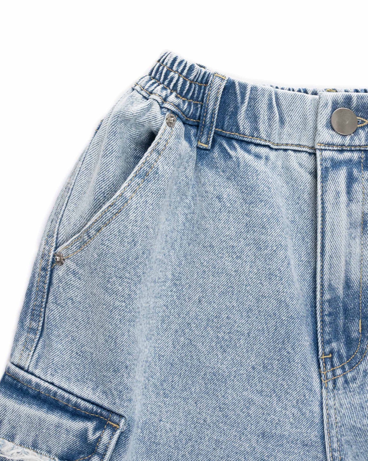 Levents® Cargo Denim Short Jeans/ Blue