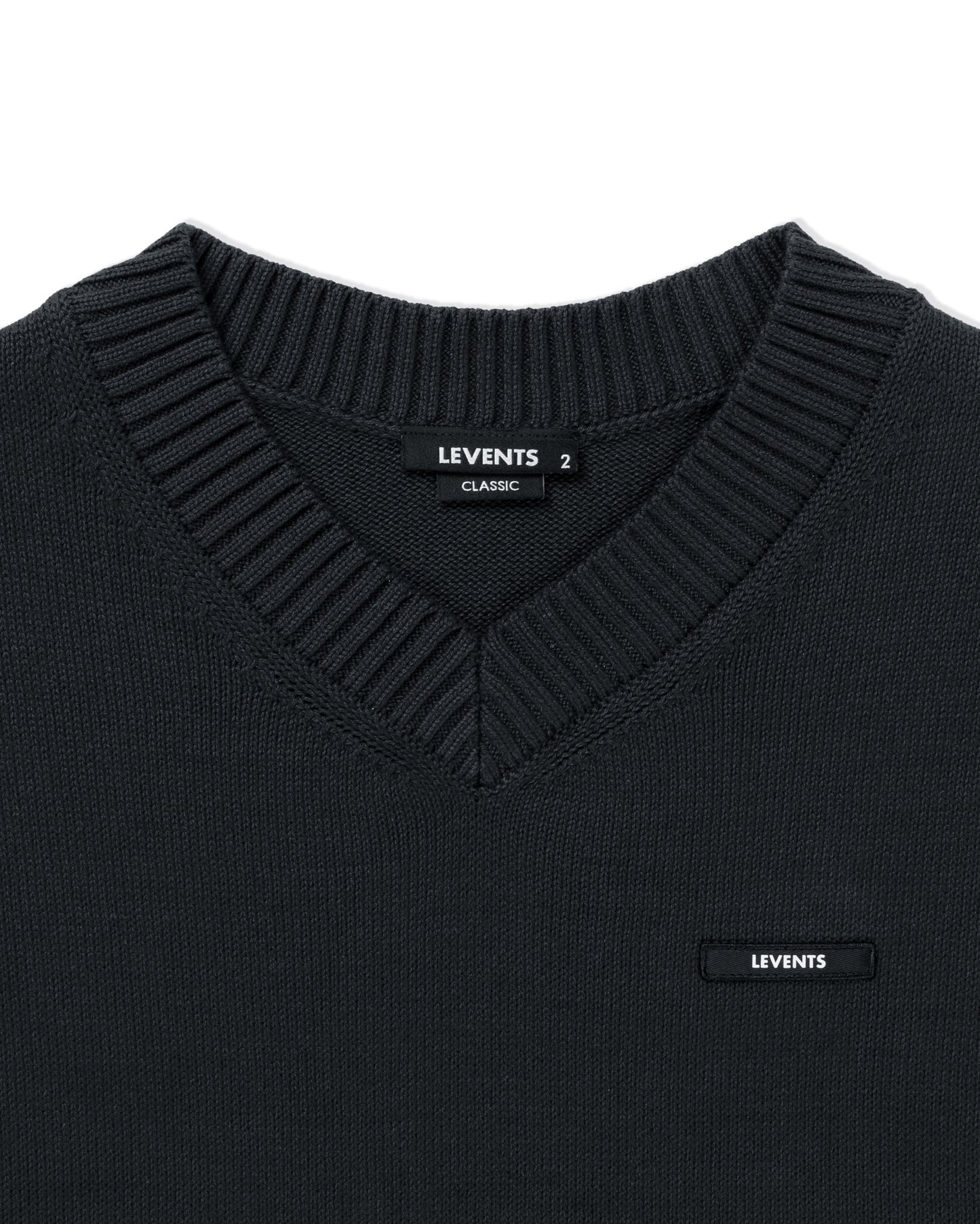 Levents® Classic Knit Oversized Gile/ Black