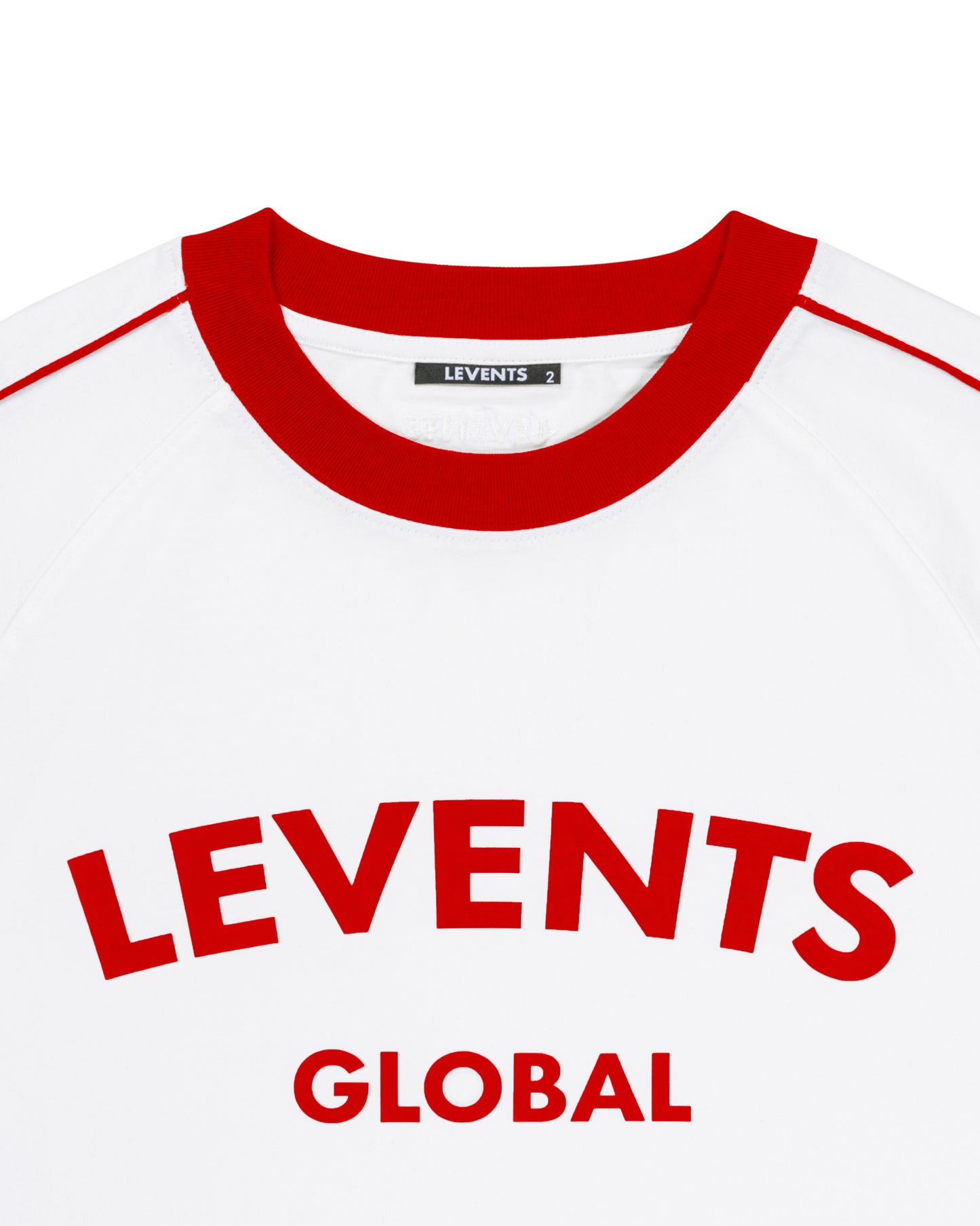 Levents® Global Raglan Tee/ Red