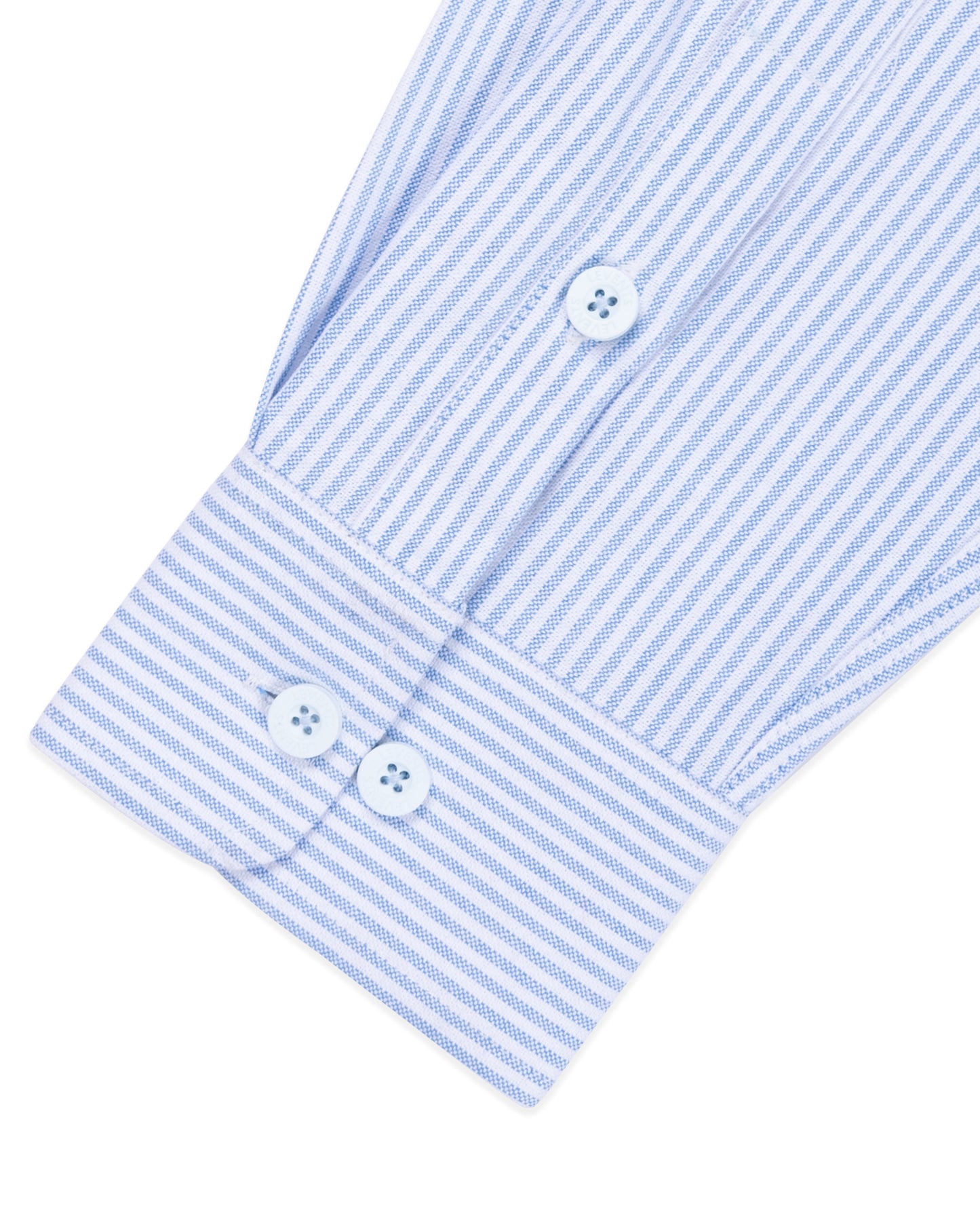 Levents® Classic Striped Long Sleeve Shirt/ Light Blue