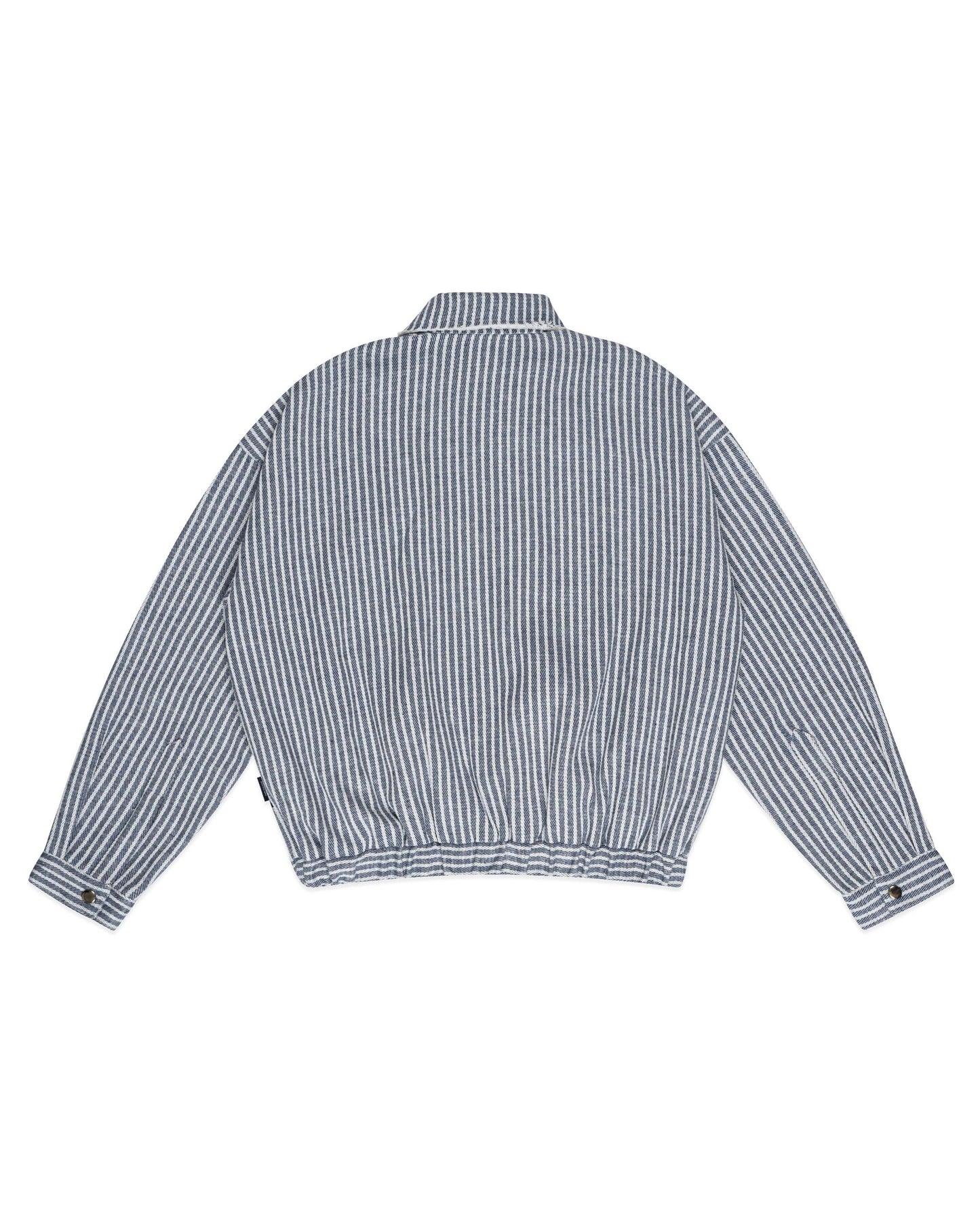 Levents® Striped Boxy Khaki Jacket/ Dark Blue