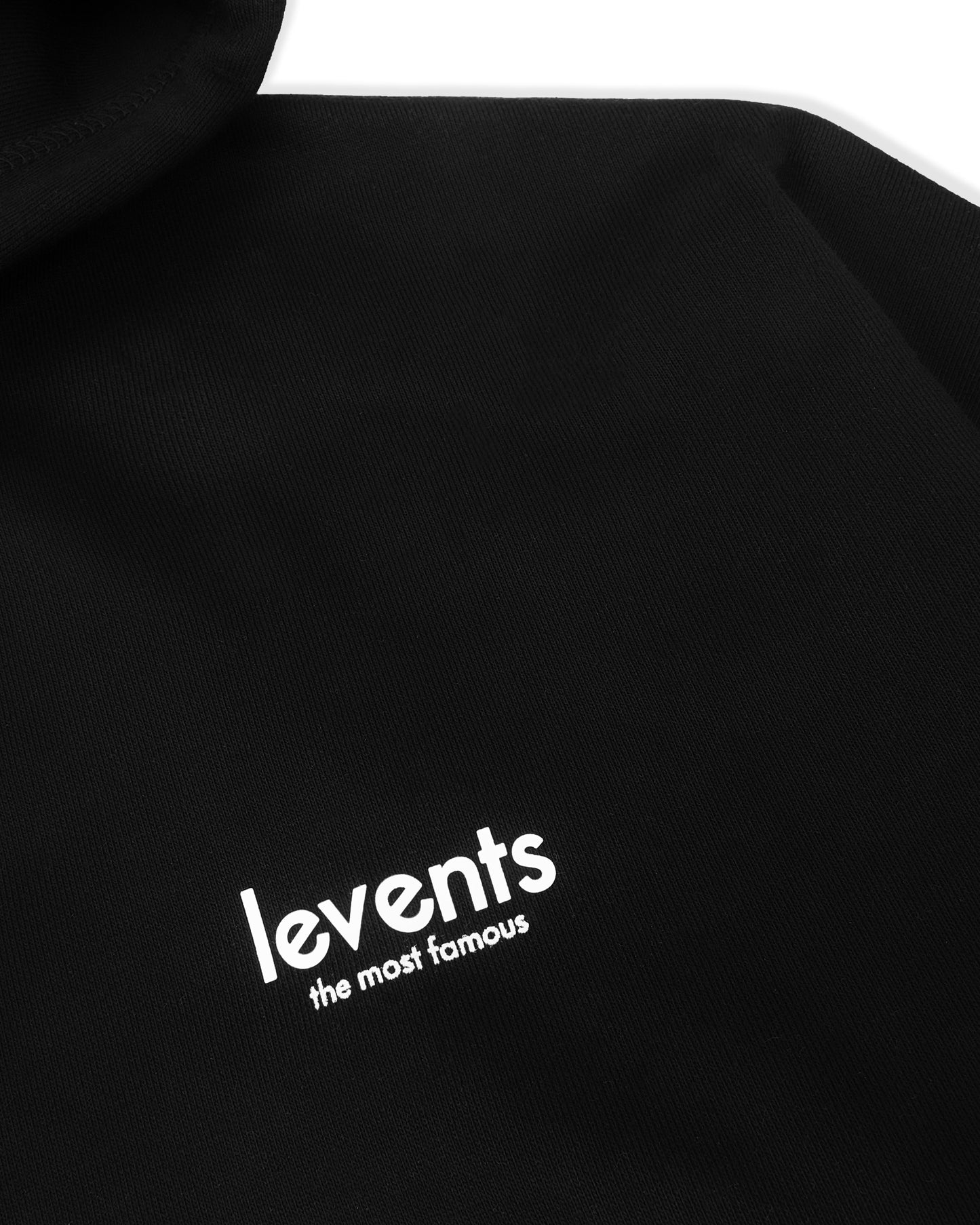 Levents® Mini Logo Zipper Hoodie/ Black