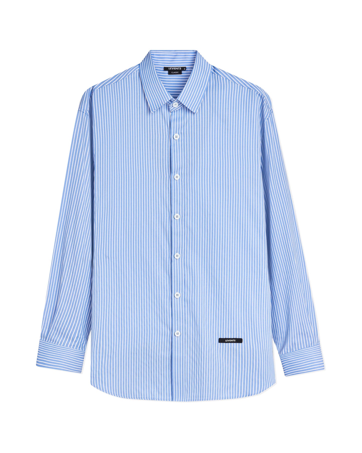 Levents® Classic Striped Long Sleeve Shirt/ Blue