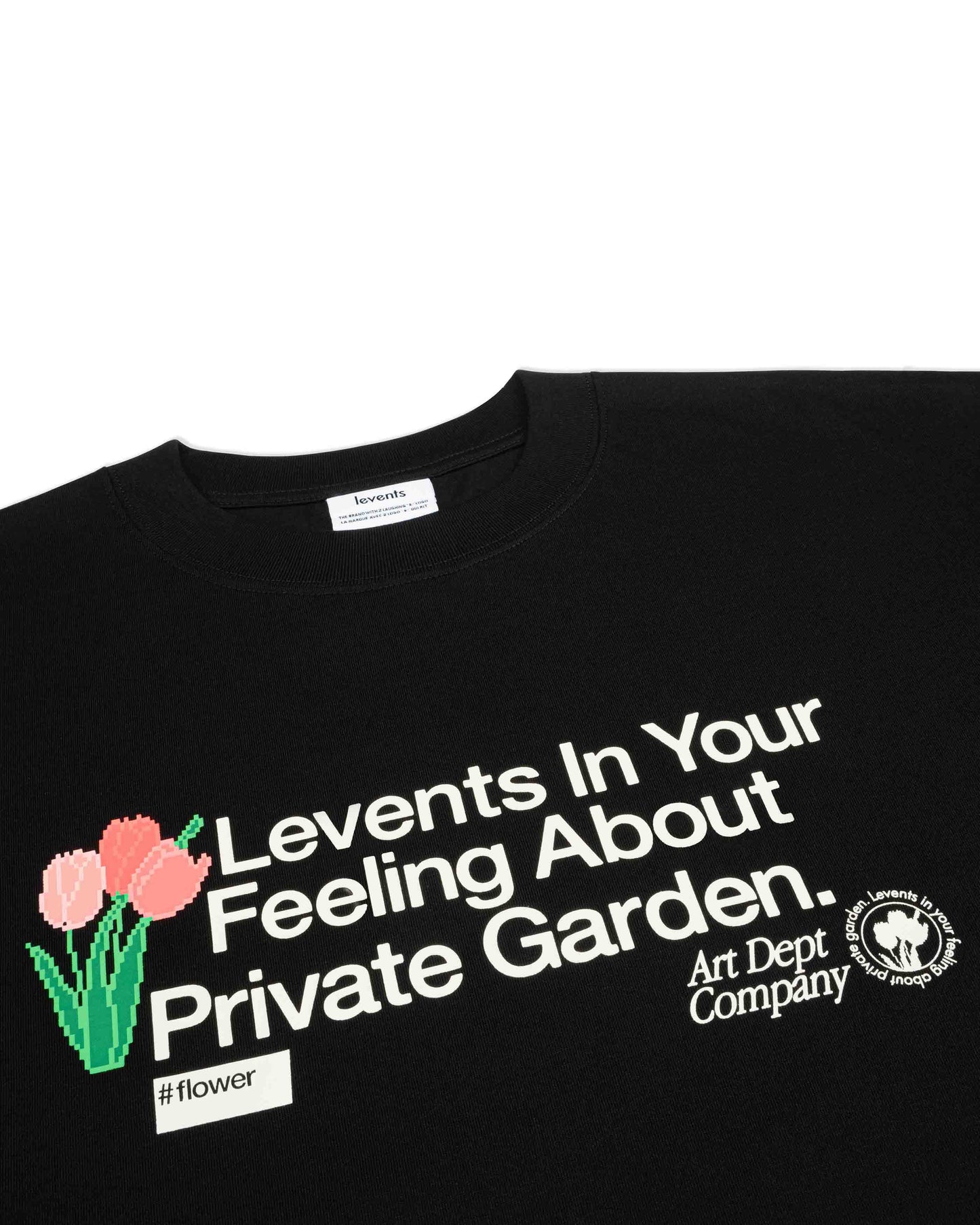 Levents® Pixel Flower Tee/ Black
