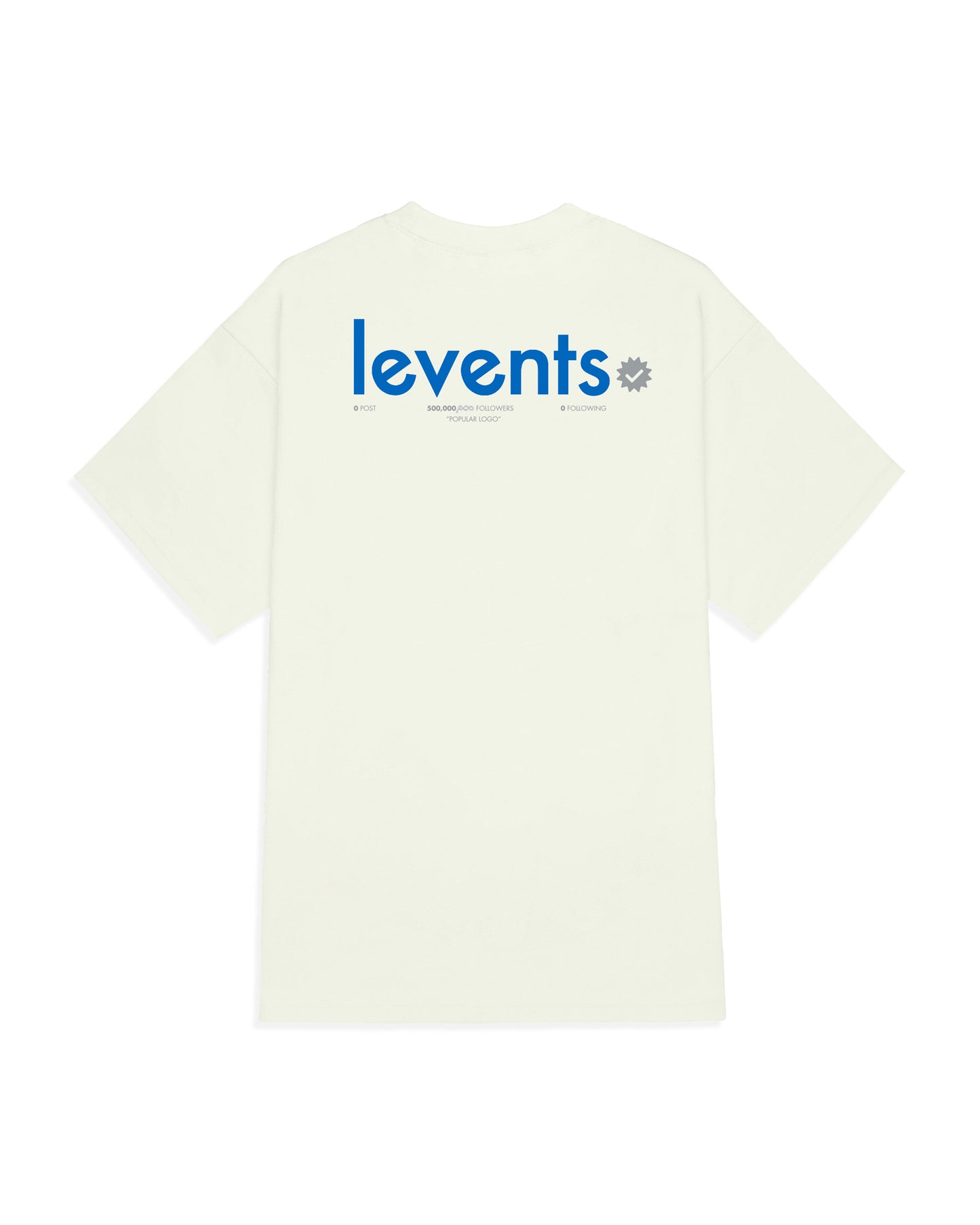 Levents® Popular Logo Tee Cream/ Blue