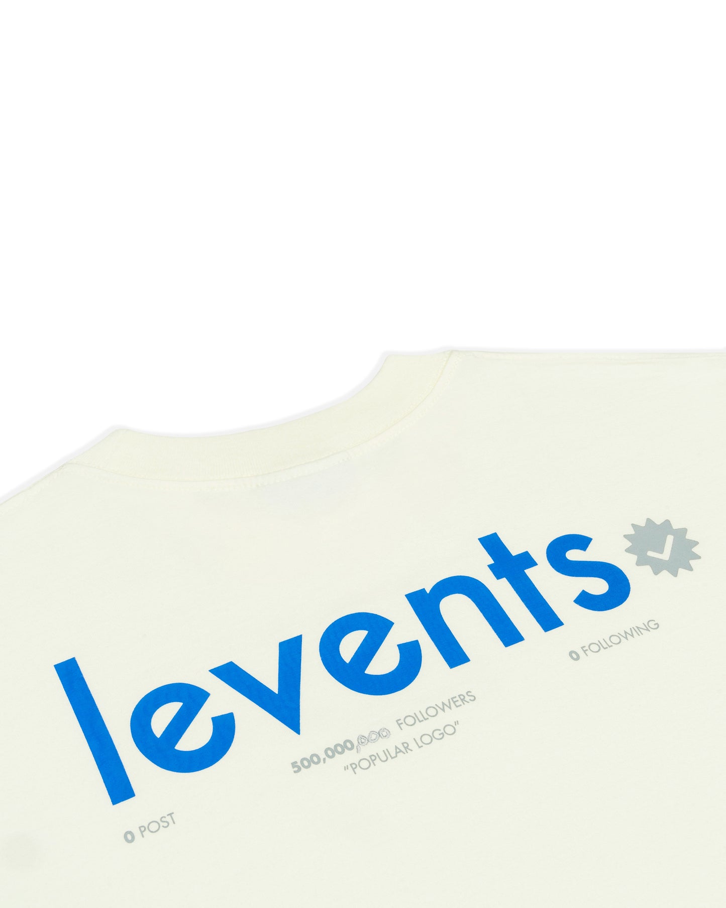 Levents® Popular Logo Tee Cream/ Blue