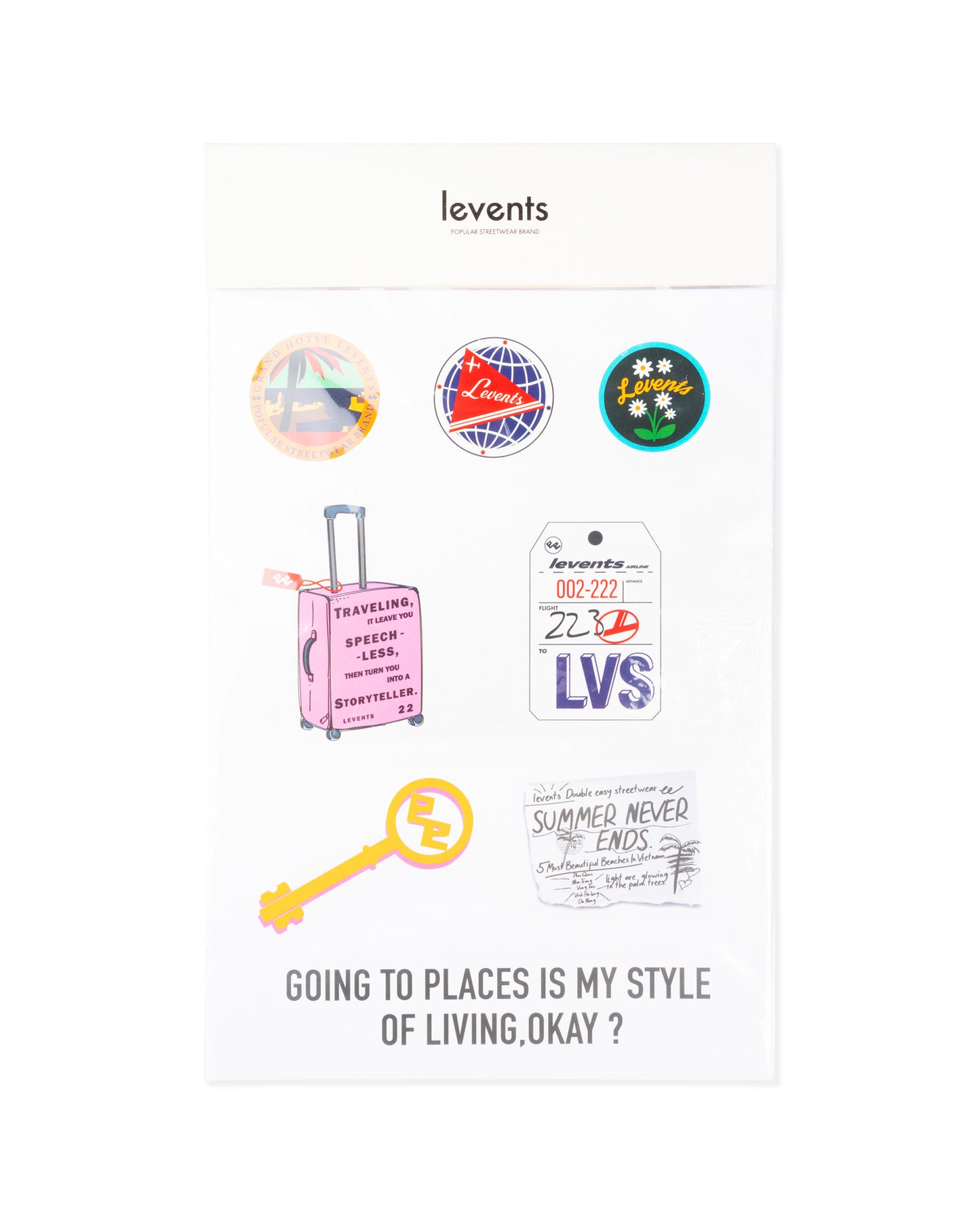 Levents® Traveling Sticker