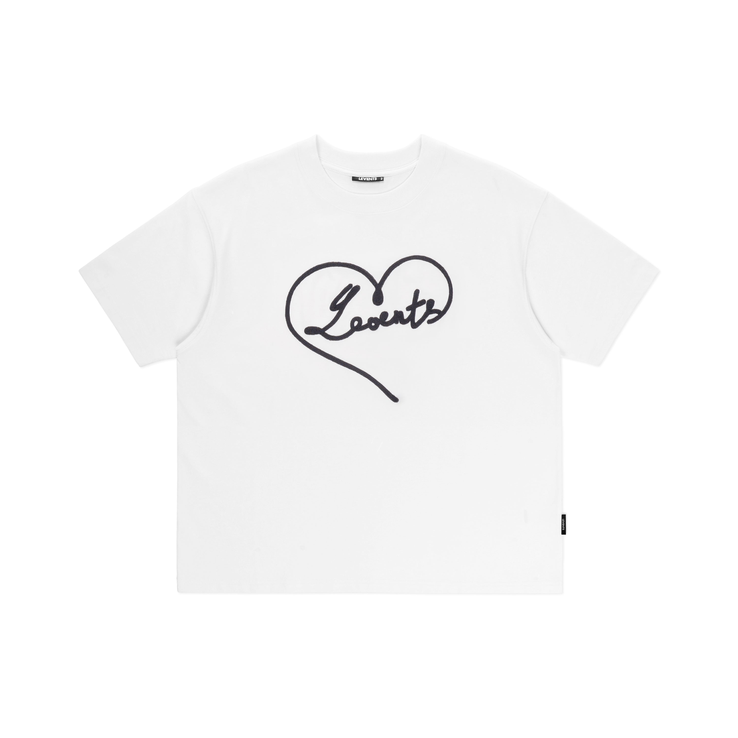 Levents® Simple Love Semi-Oversized Tee/ White