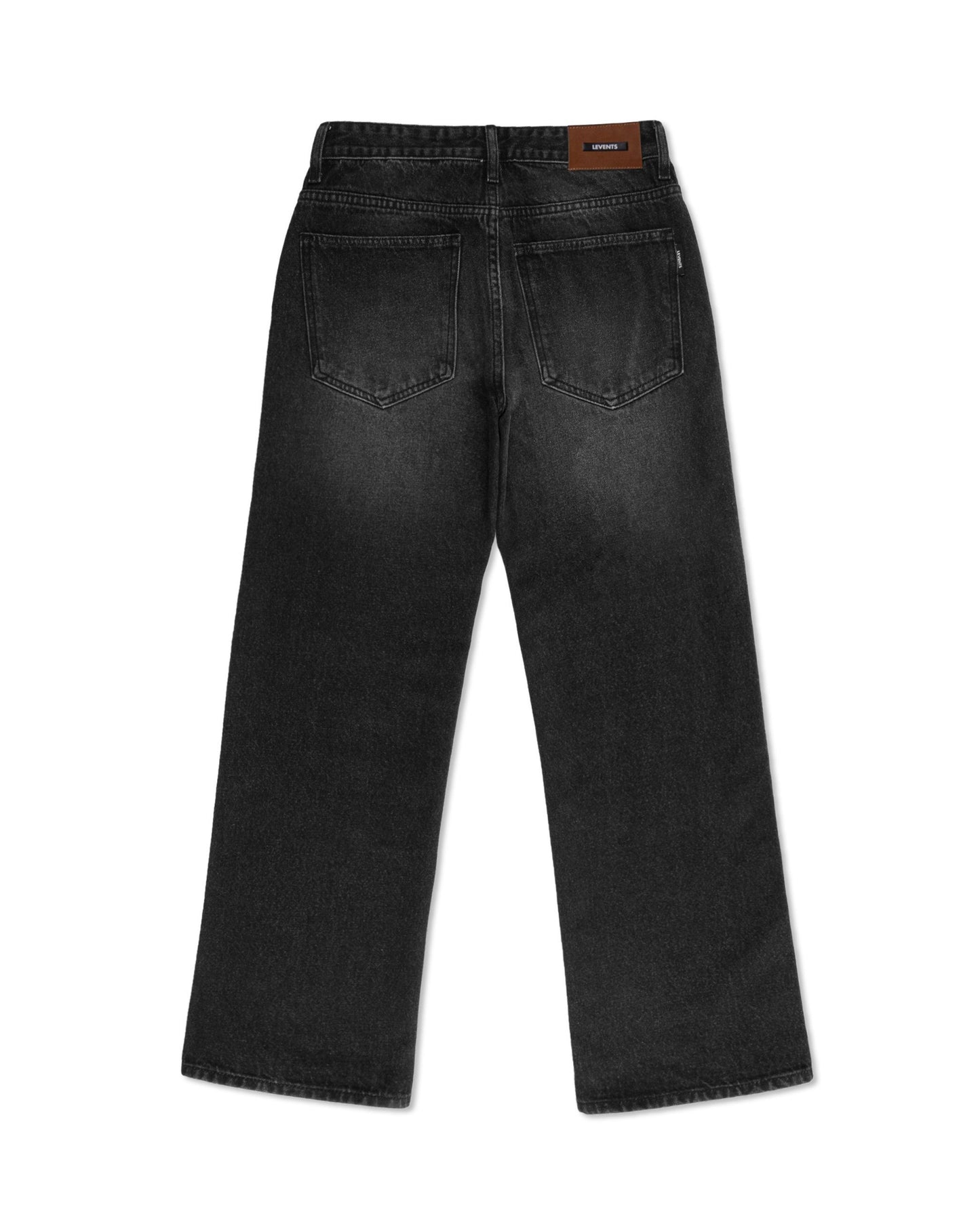 Levents® Classic Wash Straight Jeans/ Black
