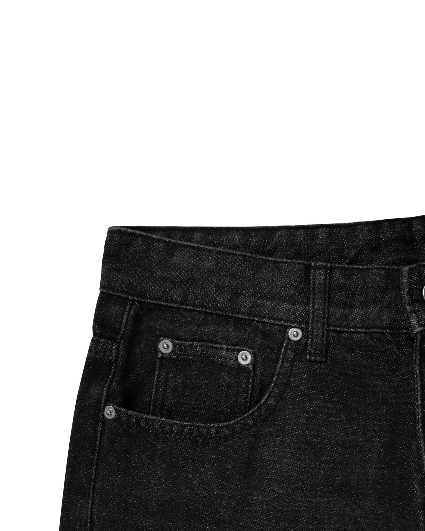 Levents® Classic Wash Straight Jeans/ Black